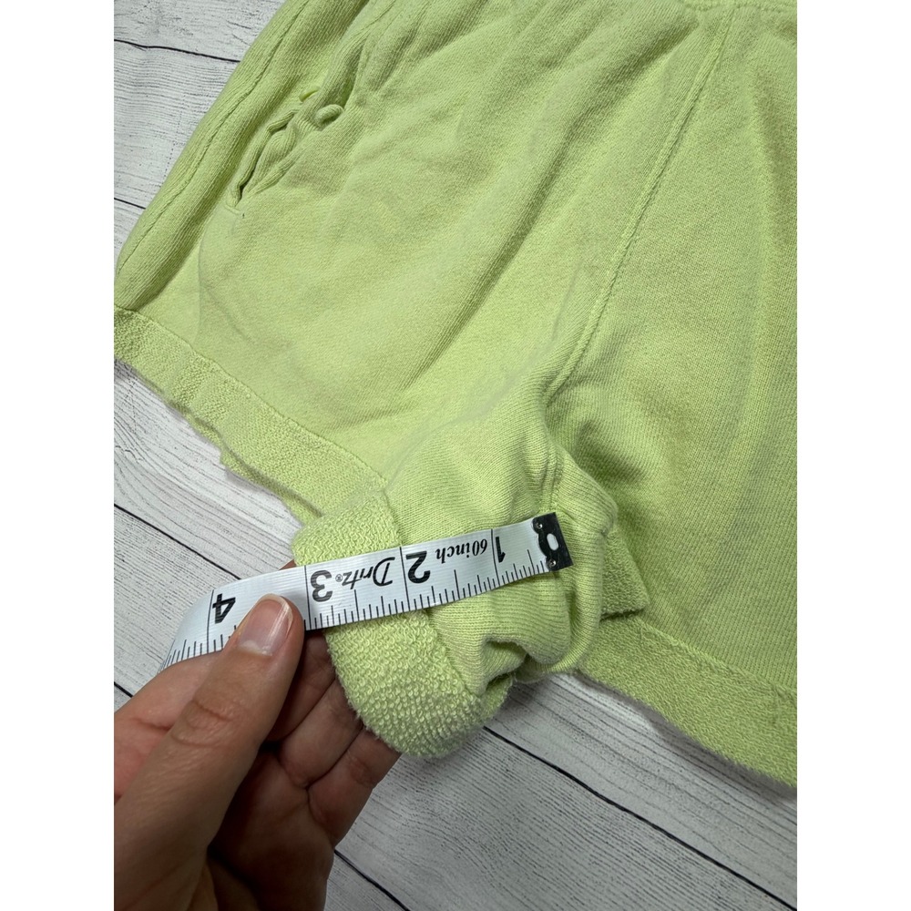 Aerie Lime Green Cotton Shorts XS Loungewear Casual Beach Summer Relaxed - Picture 6 of 6